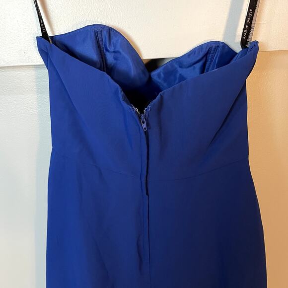 Alfred Angelo Sweetheart Neckline Short Formal Blue Cocktail Dress Size 8 - Picture 9 of 14